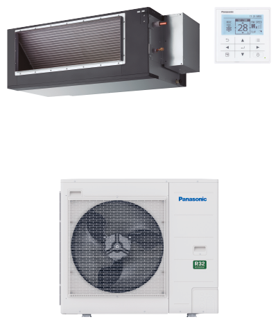 Panasonic BIG PACi NX med kanalinnedel, kontroll og utedel