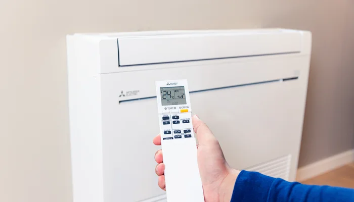 Mitsubishi Electric Furo gulvmodell med fjernkontroll