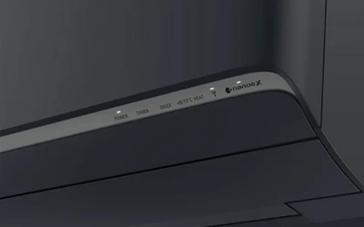 Detalj av Panasonic HZ25 grafittgrå innedel
