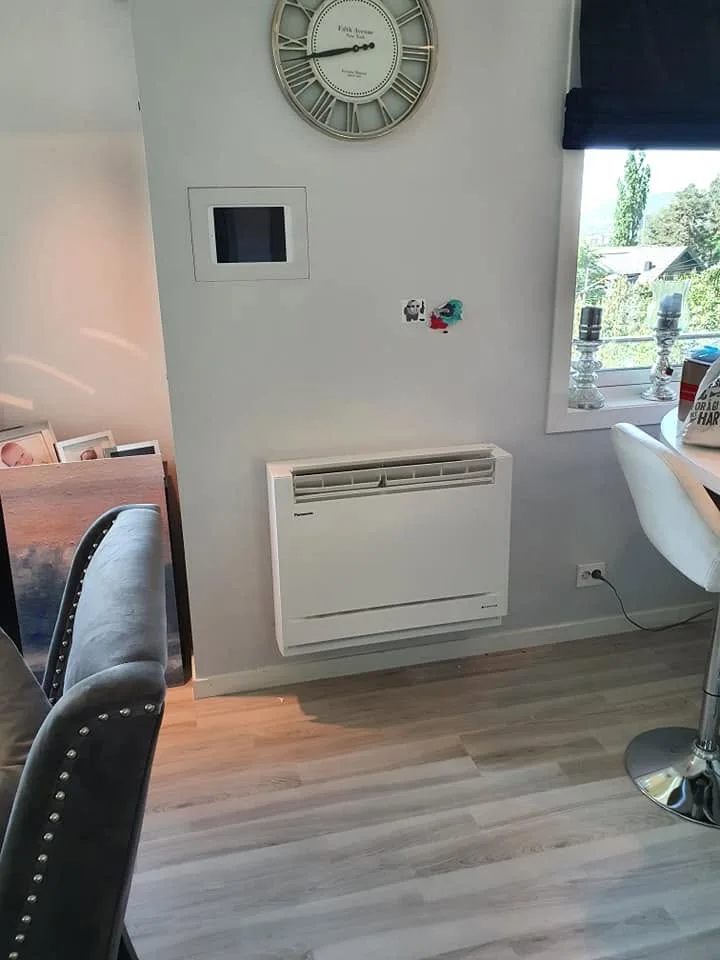 Panasonic Z35 gulvmodell i multisplitt-installasjon