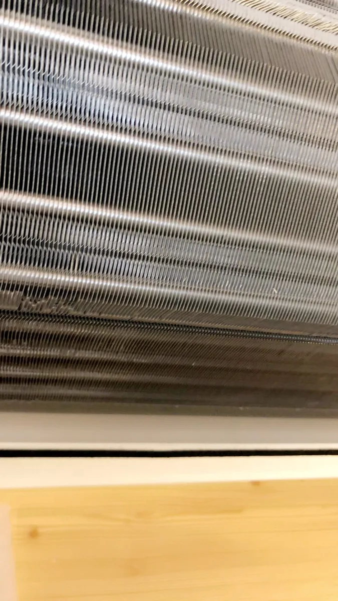 Innedel etter rens av varmepumpe